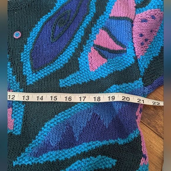 Abstract 90s Sun Prints sweater M - Picture 9 of 12